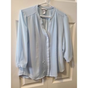 H&M Light Blue Blouse